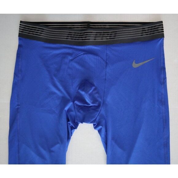 Nike AT3198 Men's Sz 3XL Blue Pro Breathe Full Length Training Base Layer Tights - Picture 7 of 10
